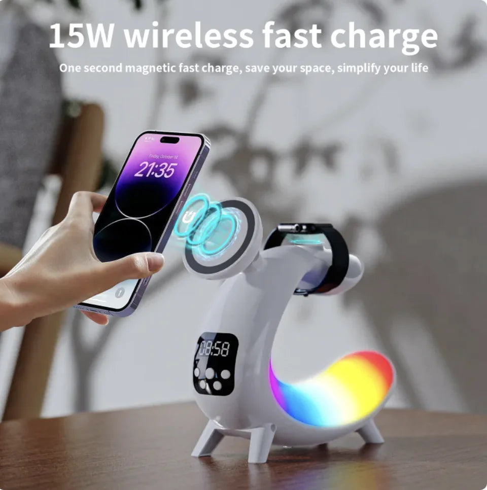 Liuyi Multi-function Wireless Charging Bedside Table Lamp