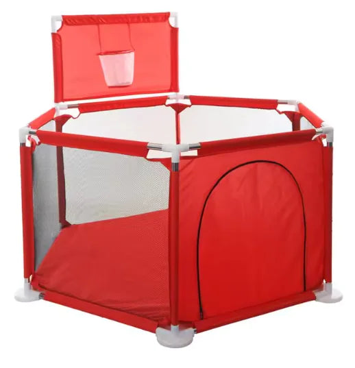 IMBABY Baby Playpen – Safety Barrier with Balls Pool, Basketball & Football for Kids