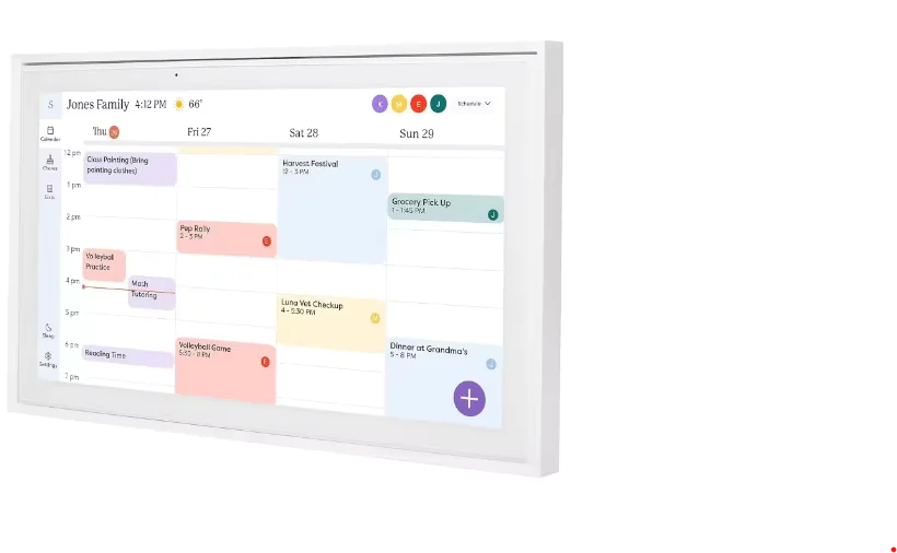 Skylight Smart 15-Inch Digital Family Calendar & Chore Chart