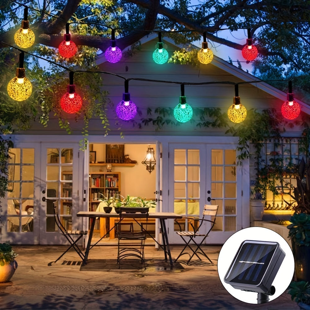 20/50/100 LED Large Light Bulb, Solar Light String For Garden, Camping, Party, Independence Day, Christmas, Wedding, Ball, Birthday