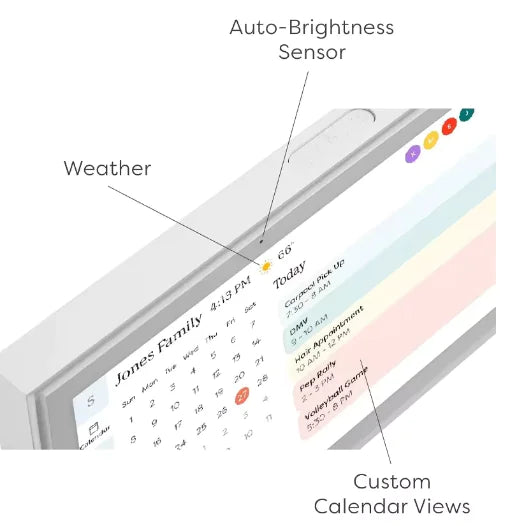 Skylight Smart 15-Inch Digital Family Calendar & Chore Chart