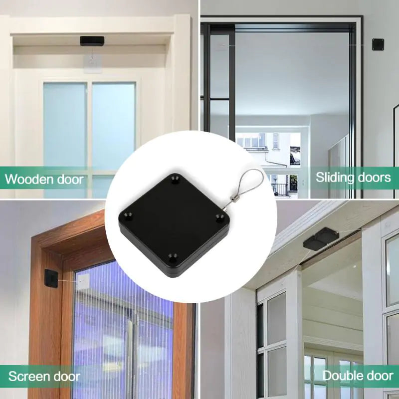 Automatic Sensor Door Closer Punch-Free Adjustable Surface Door